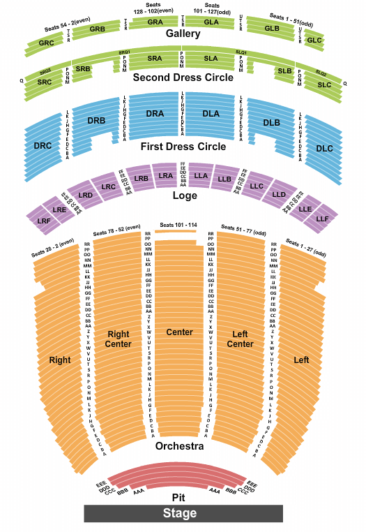 Fabulous Fox Theatre Twas The Night Before Seating Chart